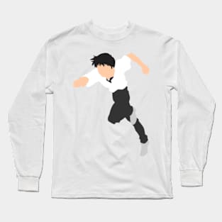 Shinji Running Minimalist Design Long Sleeve T-Shirt